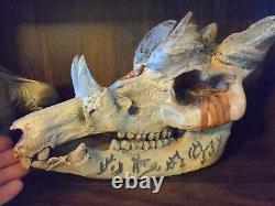 WORLD OF WARCRAFT MOVIE PROP Orc Skull WOW Horde statue sculpture ORIGINAL