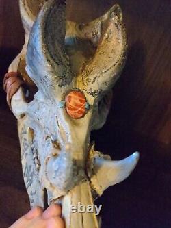 WORLD OF WARCRAFT MOVIE PROP Orc Skull WOW Horde statue sculpture ORIGINAL