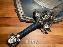 Warcraft Movie Prop Film Used Alliance Large Shield And Sword