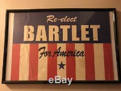 West Wing Film Prop From Set Re-Elect Bartlett Sign 20 Hours In America pt. 1