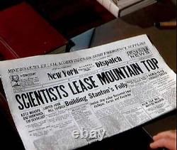 When Worlds Collide Original 1951 Prop Newspaper George Pal Sci-Fi Film