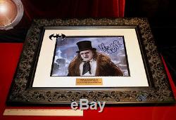 Wow! BATMAN PROP Tombstone, DANNY DEVITO Signed, COA, UACC, DVD, Frame + Easel