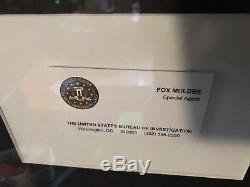X-Files Mulder & Scully Business Cards. Movie prop authentic original cards rare
